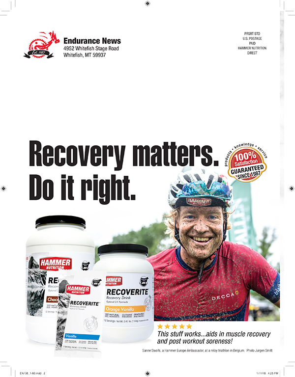 Backpage ad for Hamer Nutrition showing bike rider behind nutritional supplements