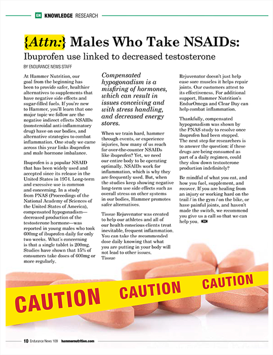 Article layout with image in footer of do not cross construction tape in front of a pile of nsaid medication